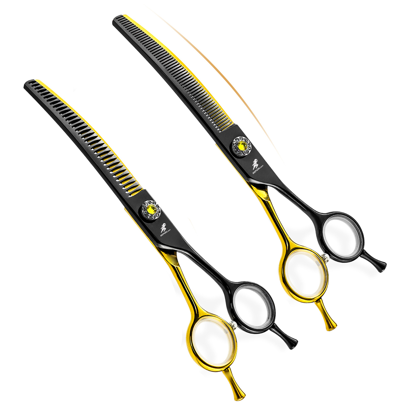 Professional Pet Grooming Scissors Curved - 犬グルーミングはさみ日本ステンレス 7 