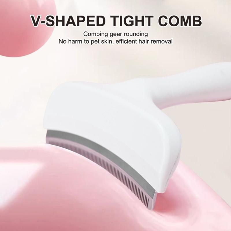 Undercoat Rake Dematting Tool Dog Shedding - 犬用スリッカーブラシ、犬や猫、子犬、子猫の抜け毛取り、毛玉取り、毛づれ解消、ペット用品