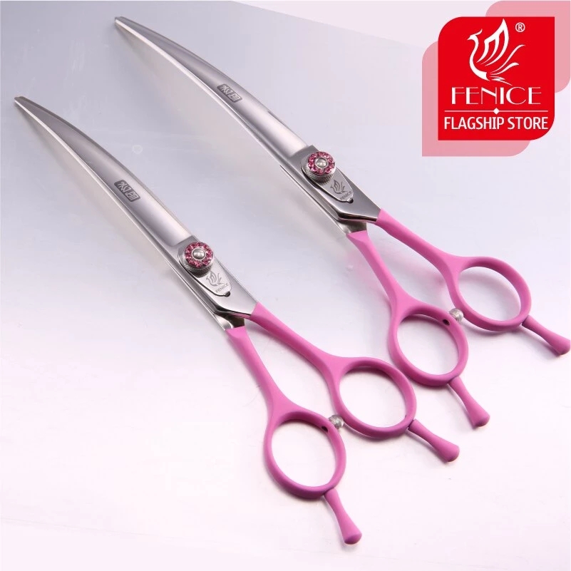 フェニーチェプロフェッショナルJP440Cペット用カーブシザ - Professional Pet Grooming Scissors Curved のレビューと価格
