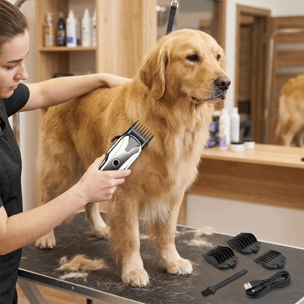 USB充電式電動ペット用バリカン。低騒音、コードレス。LED - Cordless Dog Clippers Low Noise Grooming のレビューと価格
