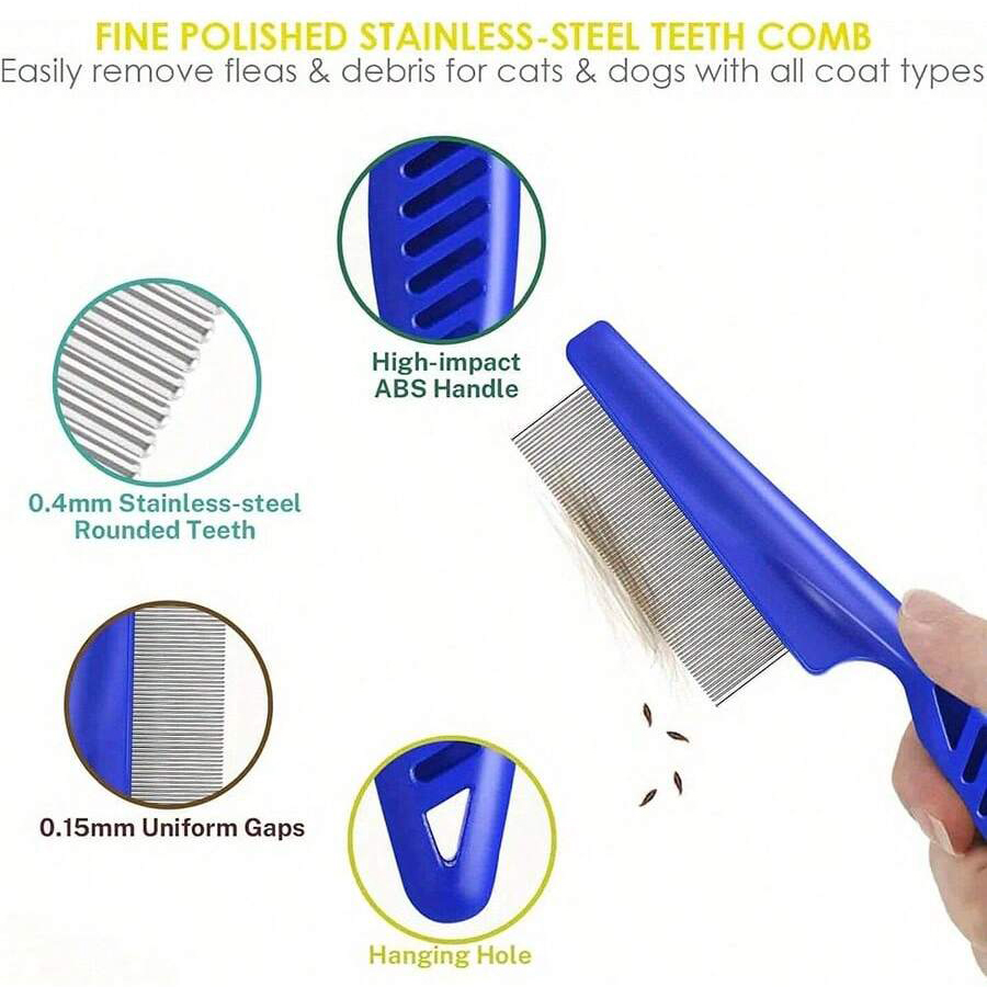 4本セット/6本セット ペット用コーム、ノミ取りコーム、細か - Flea Comb Fine Tooth Pet Tear Stain のレビューと価格