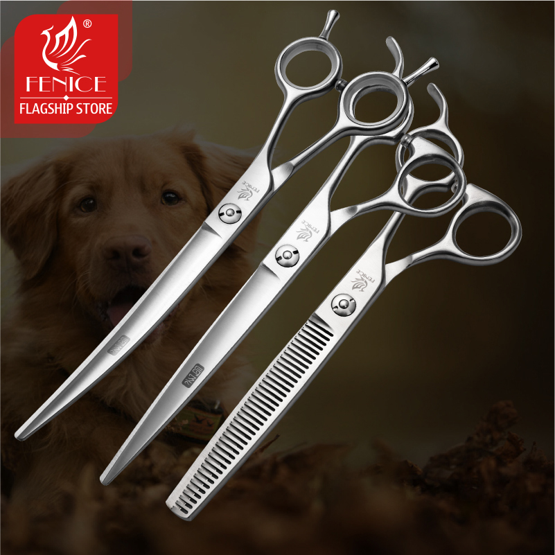 フェニーチェ 6.5/7.0/7.5/8.0 ペットグルーミ - Professional Pet Grooming Scissors Curved のレビューと価格