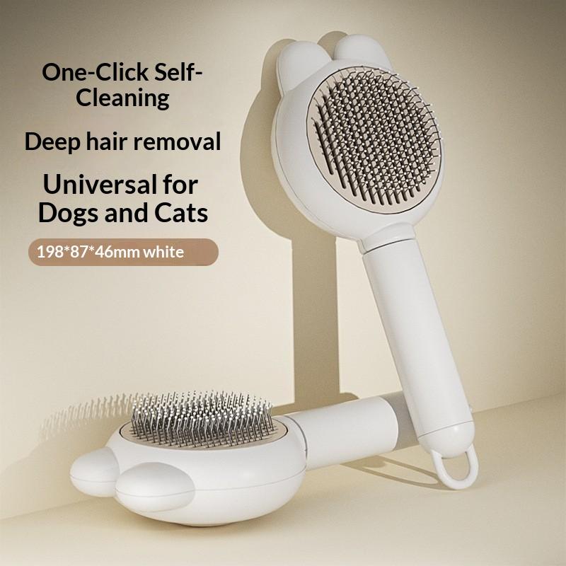 セルフクリーニング機能付きペット用スリッカーブラシ。ワンクリ - Slicker Brush Self Cleaning Pet Grooming のレビューと価格