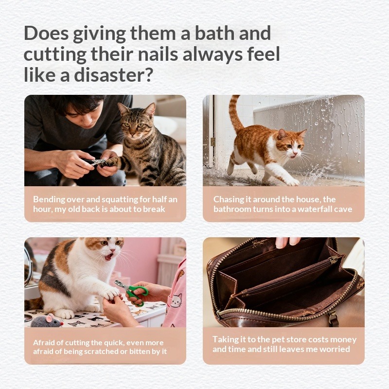 小型・中型の猫や犬用ペットグルーミングハンモック、爪切りや入 - Pet Grooming Hammock Sling Restraint のレビューと価格