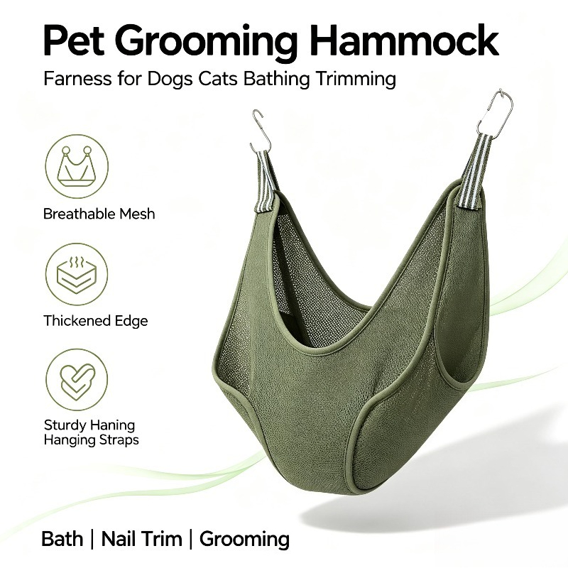 吊り下げ式ペットグルーミングハンモック 多目的ドッグスリング - Pet Grooming Hammock Sling Restraint のレビューと価格