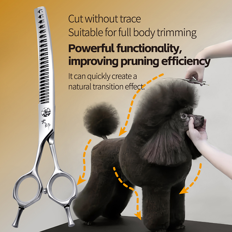 フェニーチェプロフェッショナル左利き 7 インチ JP440 - Professional Pet Grooming Scissors Curved のレビューと価格