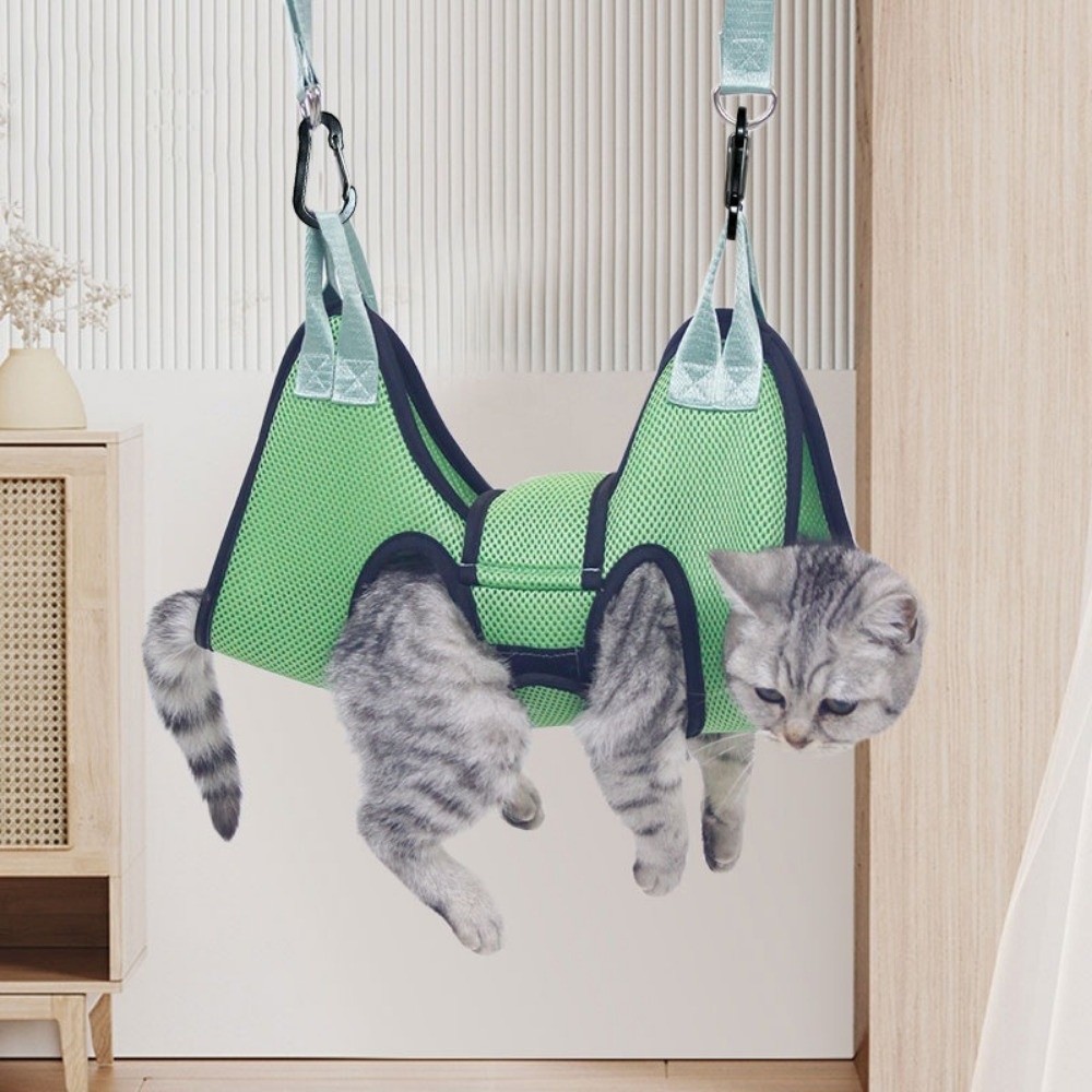 調整可能な犬用グルーミングハンモック。メッシュ素材で、猫の引 - Pet Grooming Hammock Sling Restraint のレビューと価格