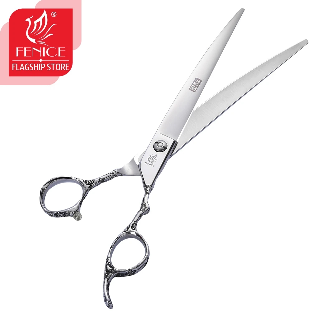 フェニセ ドラゴンハンドル プロフェッショナル 8インチ カ - Professional Pet Grooming Scissors Curved のレビューと価格