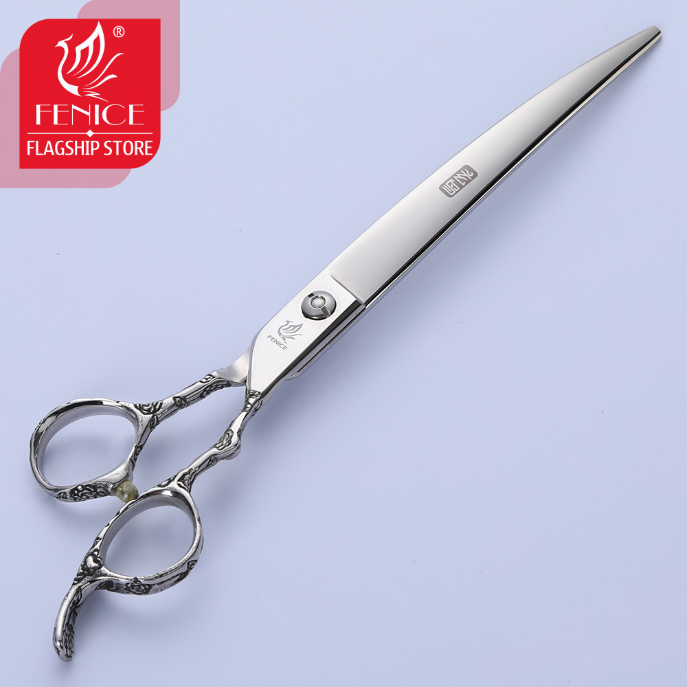 フェニセ ドラゴンハンドル プロフェッショナル 8インチ カ - Professional Pet Grooming Scissors Curved のレビューと価格