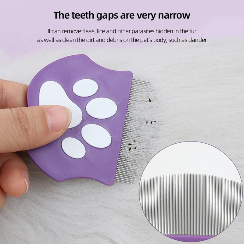 ペット用ノミ取り櫛 猫犬用涙汚れ除去剤 曲線状の細歯グルーミ - Flea Comb Fine Tooth Pet Tear Stain のレビューと価格