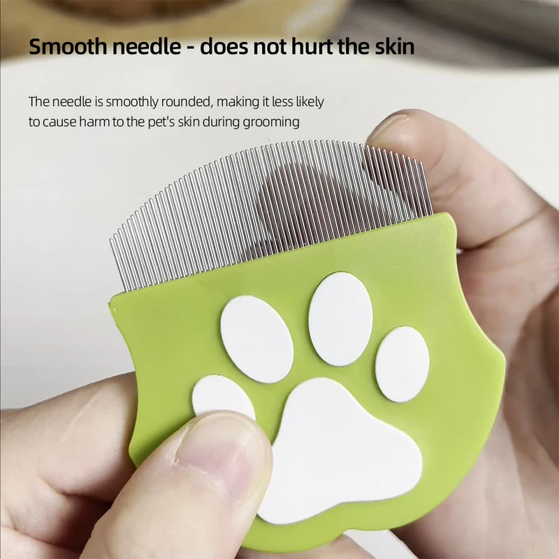 ペット用ノミ取り櫛 猫犬用涙汚れ除去剤 曲線状の細歯グルーミ - Flea Comb Fine Tooth Pet Tear Stain のレビューと価格
