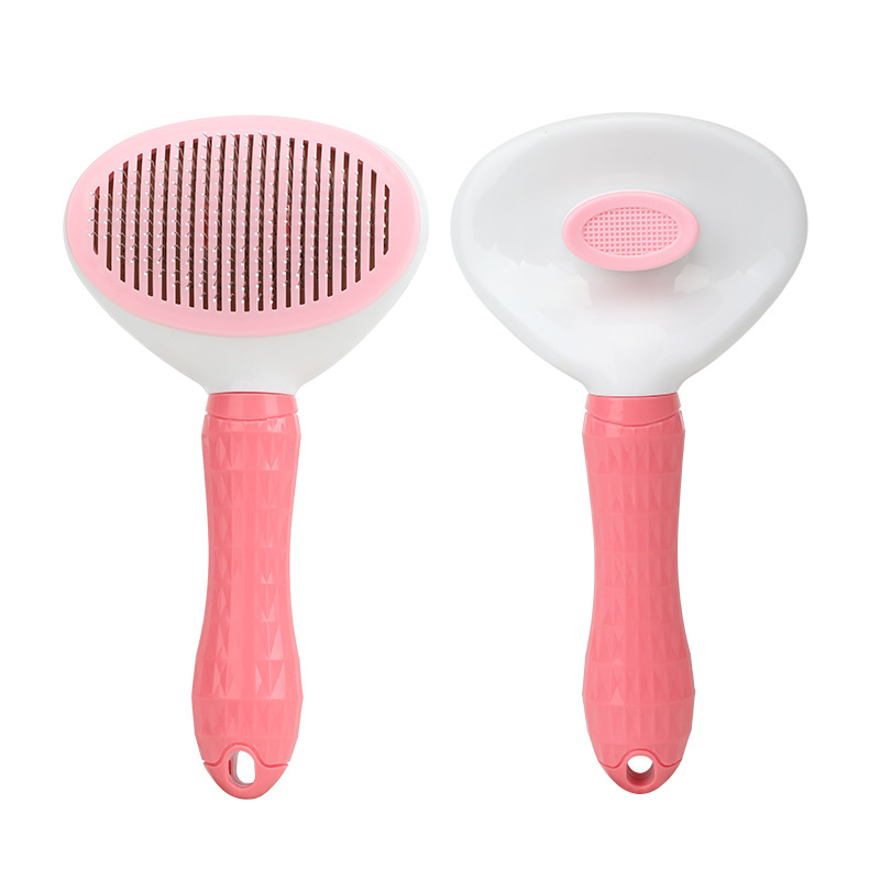 猫用グルーミングブラシ、自動洗浄機能付き、うさぎ耳型、抜け毛 - Slicker Brush Self Cleaning Pet Grooming のレビューと価格