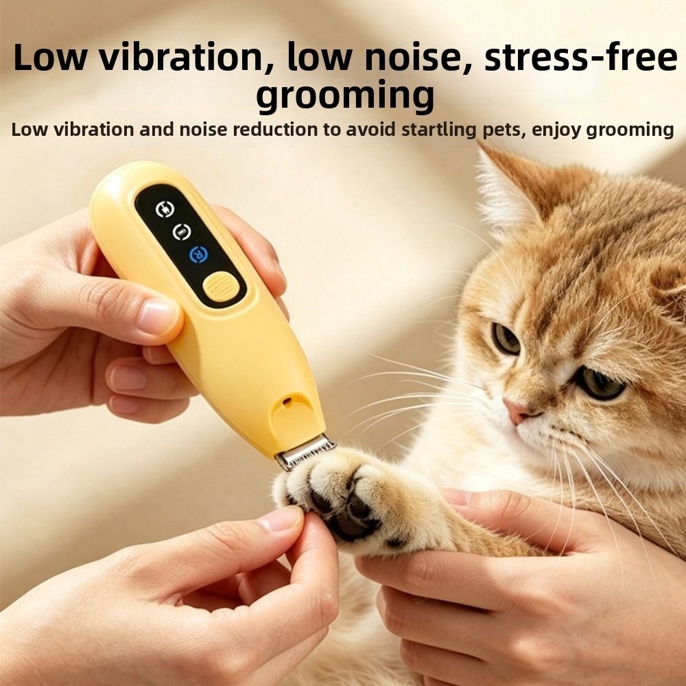便利なLEDライト付きペット用爪切り。安全なコードレス式で、 - Cordless Dog Clippers Low Noise Grooming のレビューと価格