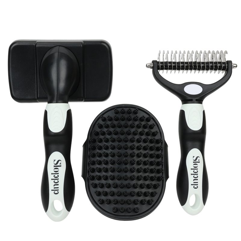 【新商品】在庫あり！スリッカーブラシ、レーキ、バスブラシの3 - Slicker Brush Self Cleaning Pet Grooming のレビューと価格