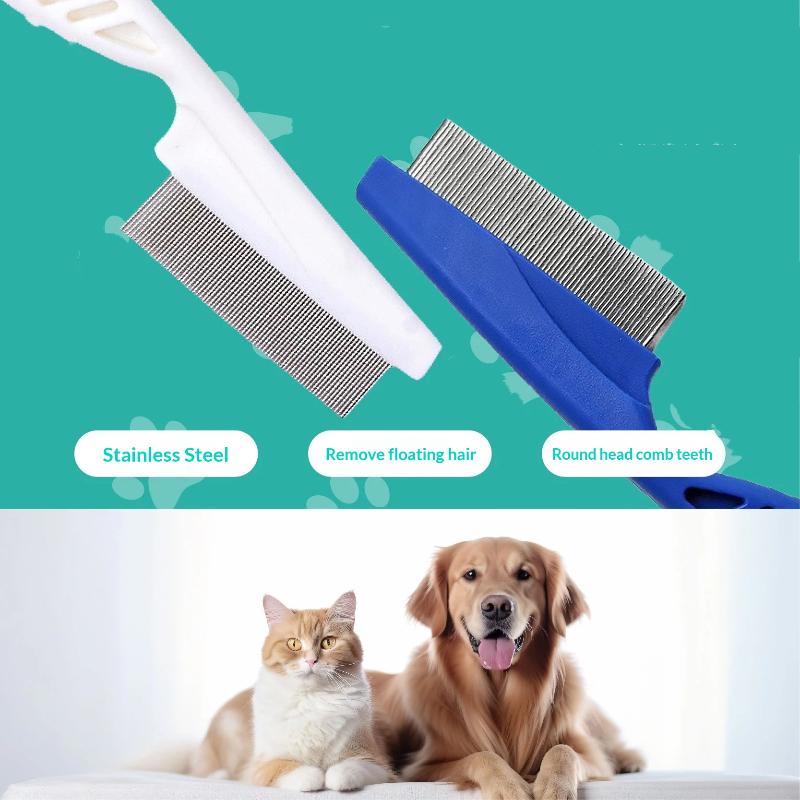 ペット用、涙やけ除去、ノミ取り、細かい歯のステンレス製グルー - Flea Comb Fine Tooth Pet Tear Stain のレビューと価格