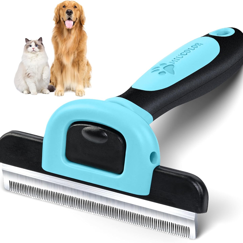 ペットグルーミングブラシ-犬猫用両面抜け毛取り・毛玉取りアン - Undercoat Rake Dematting Tool Dog Shedding のレビューと価格