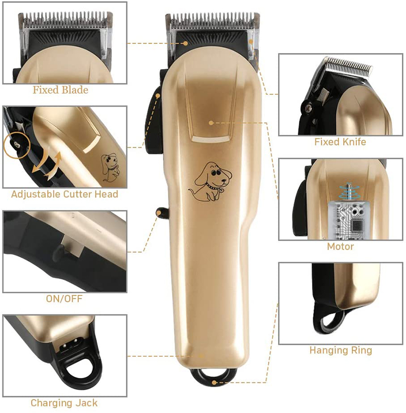 Benepaw-犬と猫のためのプロの電気バリカン,usb充電 - Cordless Dog Clippers Low Noise Grooming のレビューと価格