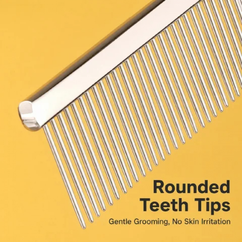 304ステンレス鋼ペットグルーミングコーム犬猫用ノミ取り櫛細 - Flea Comb Fine Tooth Pet Tear Stain のレビューと価格