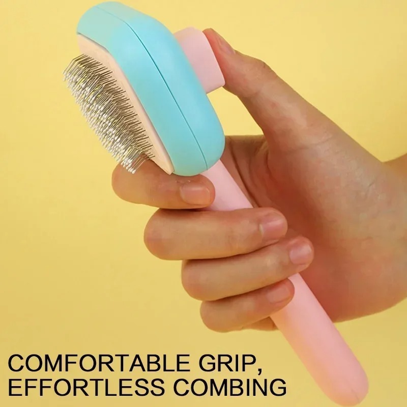 犬や猫などのペットの毛づくろい用、自己洗浄機能付きのスリッカ - Slicker Brush Self Cleaning Pet Grooming のレビューと価格