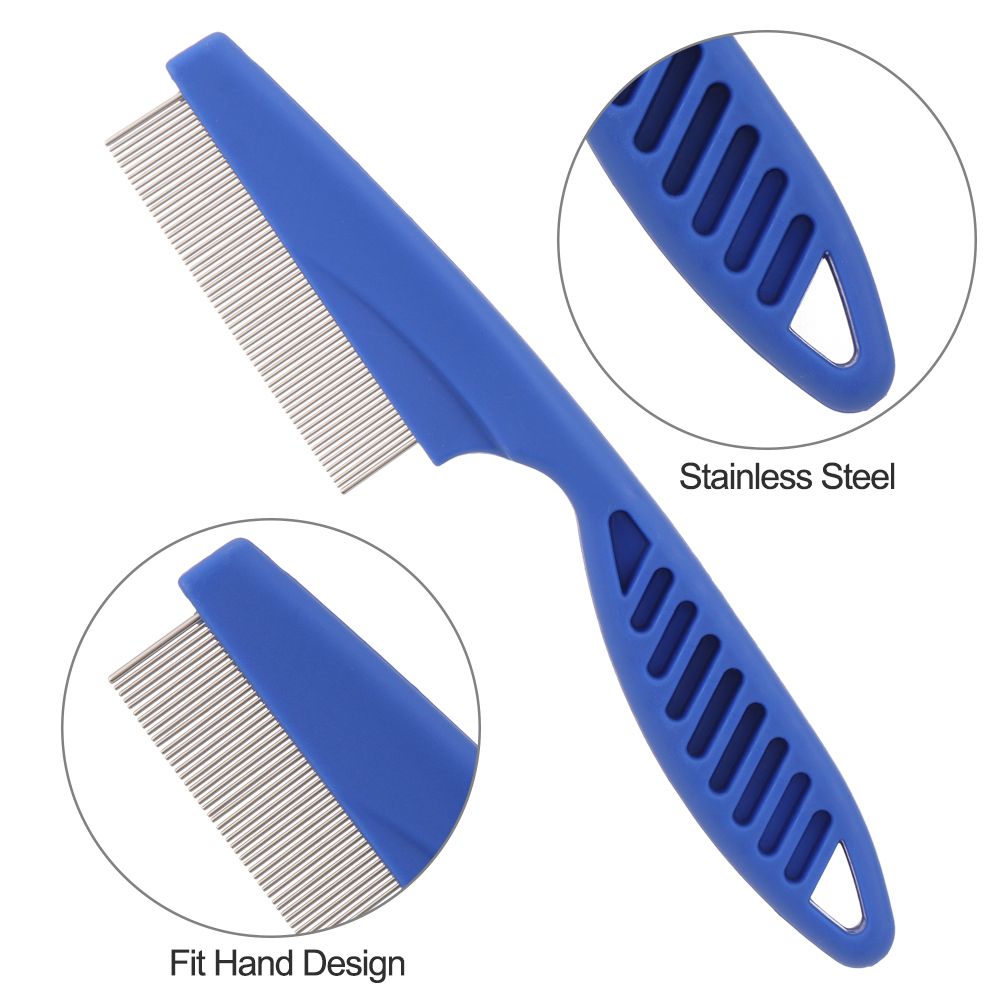 6個セット ステンレス製 涙やけ除去 細歯のシラミ取り櫛 ペ - Flea Comb Fine Tooth Pet Tear Stain のレビューと価格