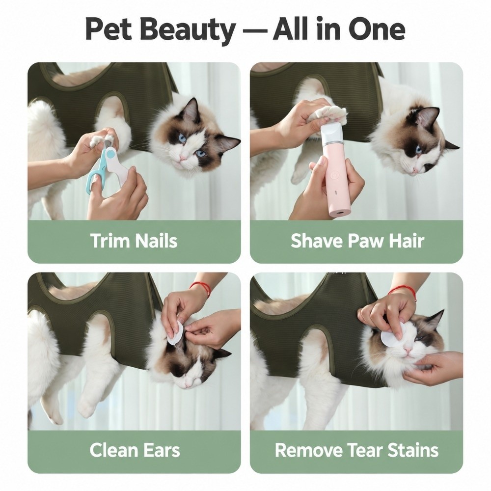 丈夫なナイロン製ペット用グルーミングハンモック。通気性の良い - Pet Grooming Hammock Sling Restraint のレビューと価格