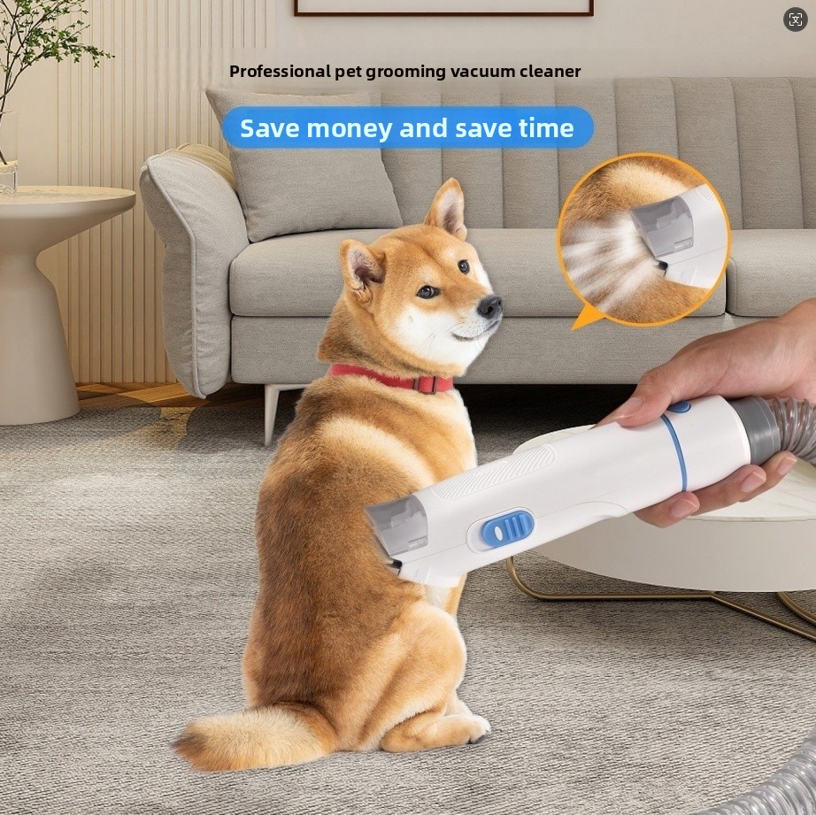 多機能ペット掃除機、13kPa吸引力、低騒音75dB、犬猫用 - Pet Grooming Vacuum Suction Kit 5 In 1 のレビューと価格