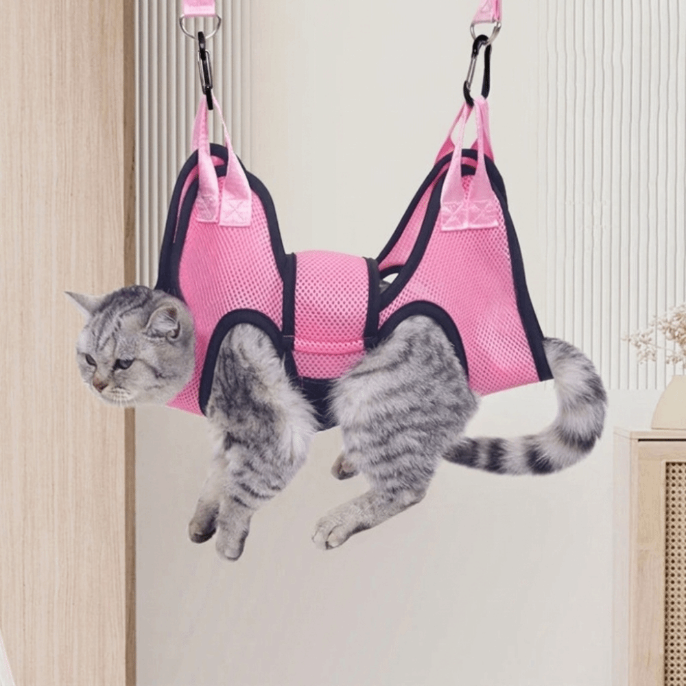 調節可能な犬用グルーミングハンモック、メッシュ製吊り下げ式猫 - Pet Grooming Hammock Sling Restraint のレビューと価格