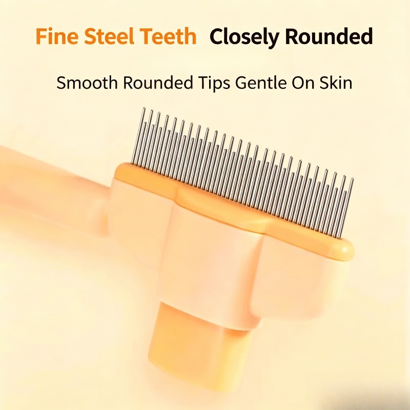 ペット用セルフクリーニングスリッカーブラシ、抜け毛や毛の絡ま - Slicker Brush Self Cleaning Pet Grooming のレビューと価格