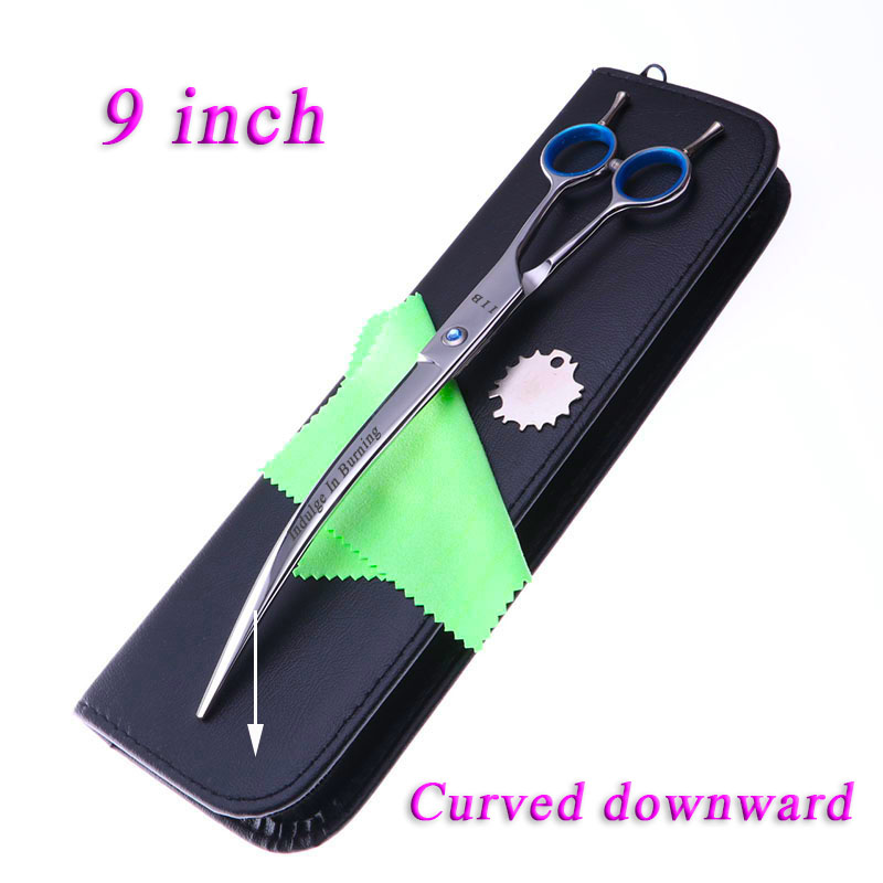 ペットはさみ 9 インチ下向き湾曲ペットグルーミングはさみプ - Professional Pet Grooming Scissors Curved のレビューと価格