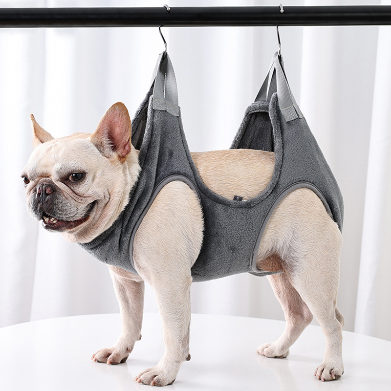 ペットグルーミングハンモックハーネス 小型犬用ハンモックヘル - Pet Grooming Hammock Sling Restraint のレビューと価格