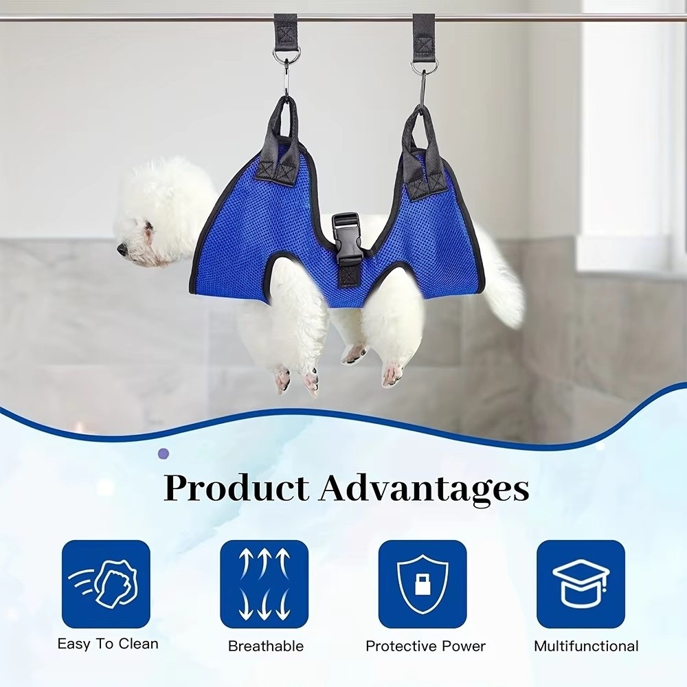 大型ペットグルーミングハンモック、傷防止吊り下げペットスリン - Pet Grooming Hammock Sling Restraint のレビューと価格