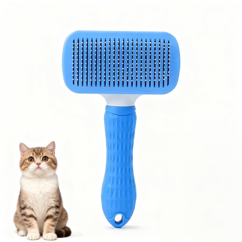 セルフクリーニングスリッカーブラシ ペットの毛取りコーム 効 - Slicker Brush Self Cleaning Pet Grooming のレビューと価格